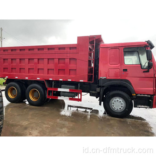 Digunakan 6X4 10 Wheeler HOWO 30tons Dump Truck